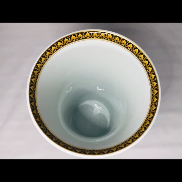 Versace Medusa Porcelain Blue Vase (SOLD) - Picture 3 of 4